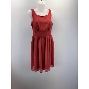 Maurices Coral Sleeveless Dress Juniors Size 5/6 Pockets